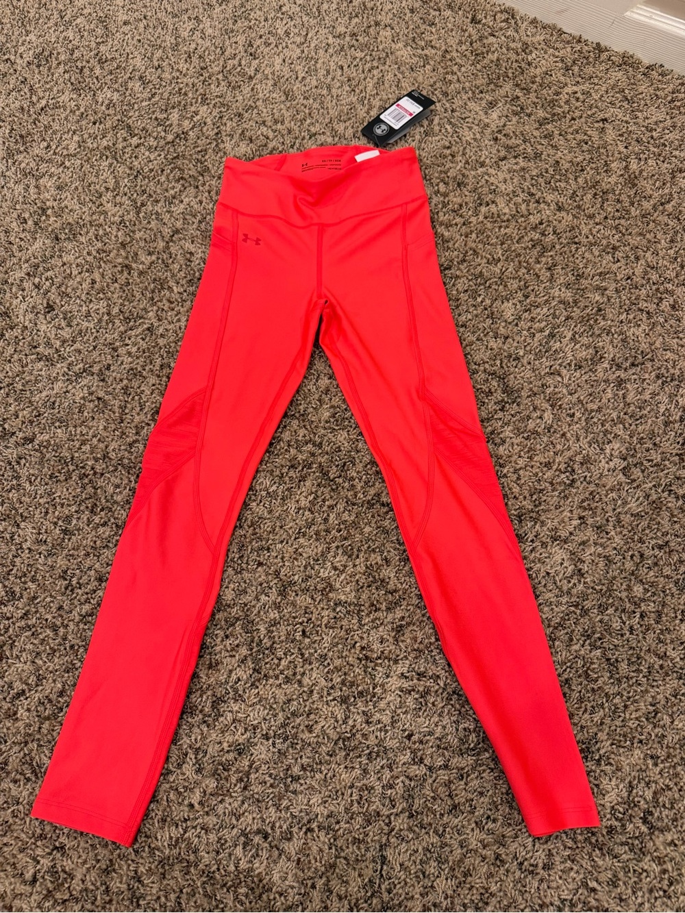 Under Armour Neon Coral Performance Leggings